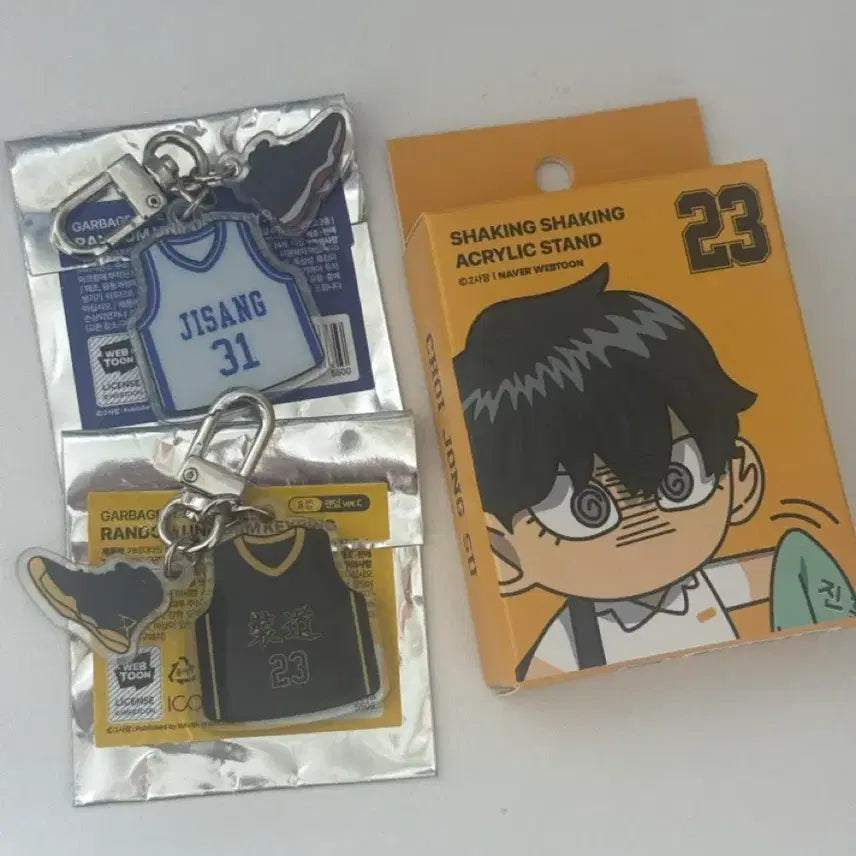[BUNJANG] Garbage Time Sung Jun-soo & Choi Jong-soo Uniform Keychain Set / 가비지타임 갑타 성준수 최종수 유니폼 키링 판매