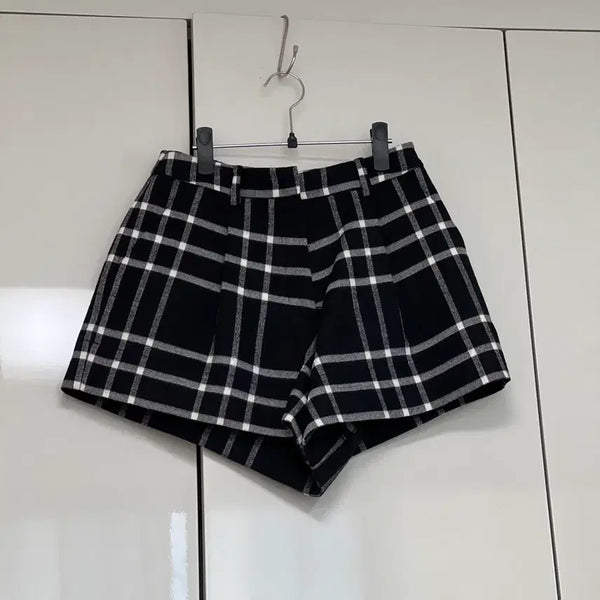 [BUNJANG] Timing Seoul Wool Check Shorts / 타이밍서울 울 체크 반바지