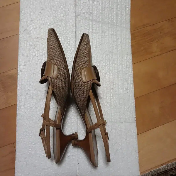 [BUNJANG] Salvatore Ferragamo Mules Heels Beige / 여성 구두