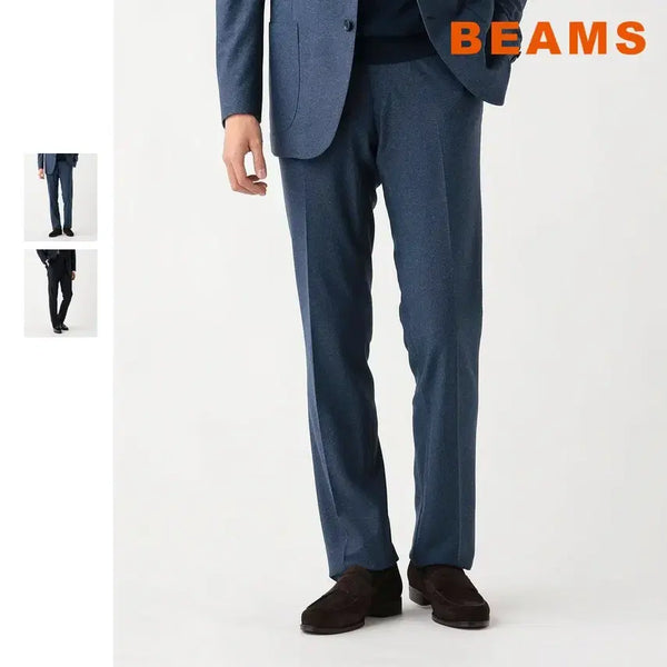 [BUNJANG] BEAMS Heart Mélange Knit Slacks / 빔즈 하트 멜란지 니트 슬랙스