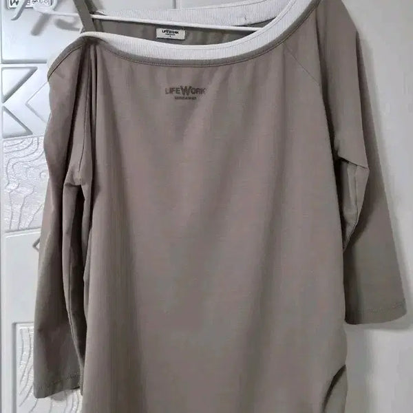 [BUNJANG] Life Work Khaki 5-Sleeve T-Shirt / 라이프워크