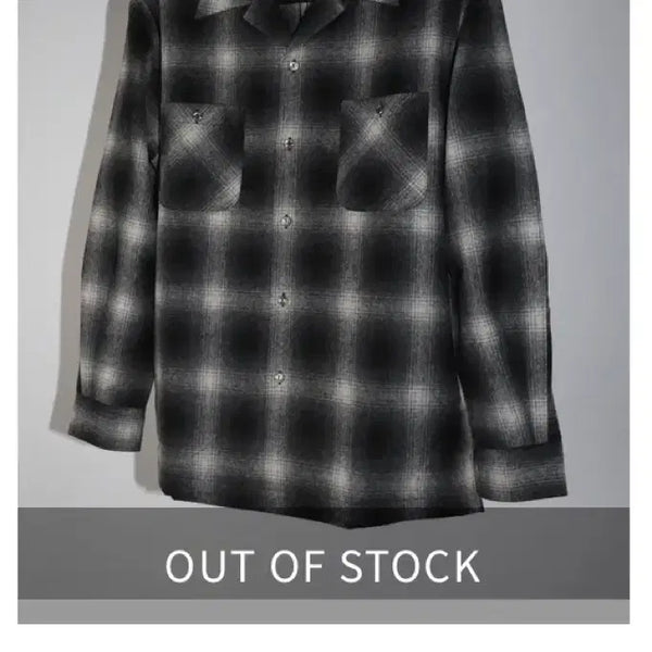 [BUNJANG] Tilite Wool Ombre Check Shirt L / 틸레이트 울 옴브레 체크 셔츠 L