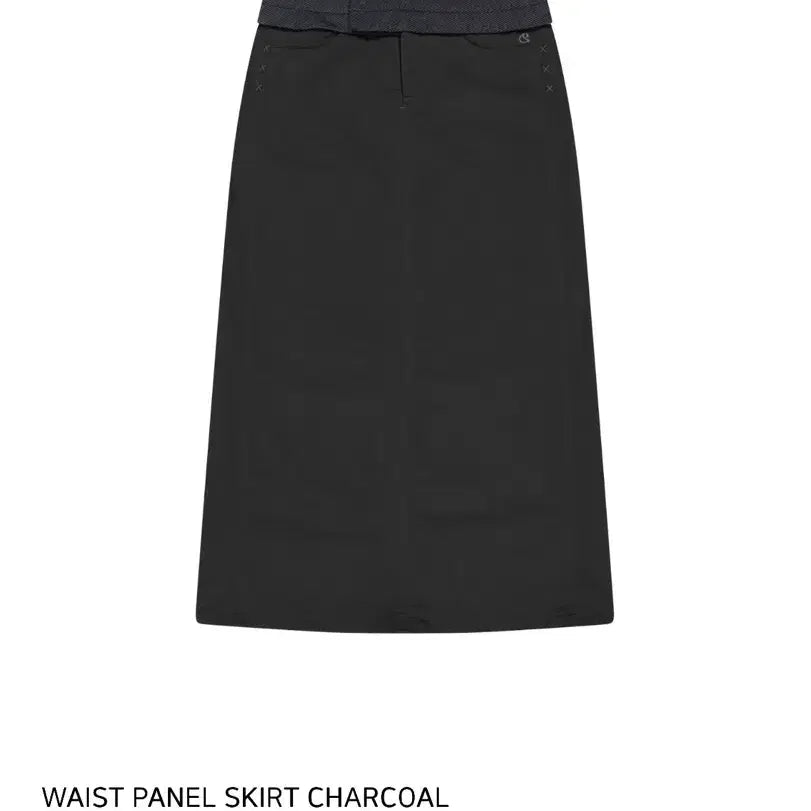 [BUNJANG] Koiseio Waist Panel Skirt Charcoal Size 2 / 코이세이오 웨이스트 패널 스커트 차콜 2 사이즈