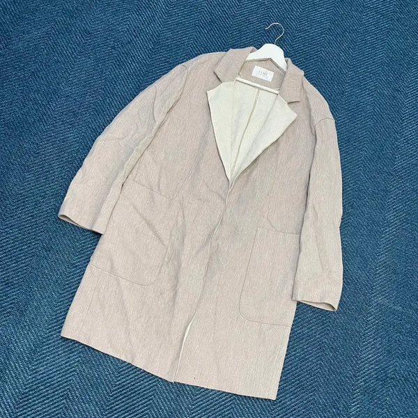[BUNJANG] TIME Women's No-Button Coat / [여성82] 타임 TIME 노버튼 코트 만원샵