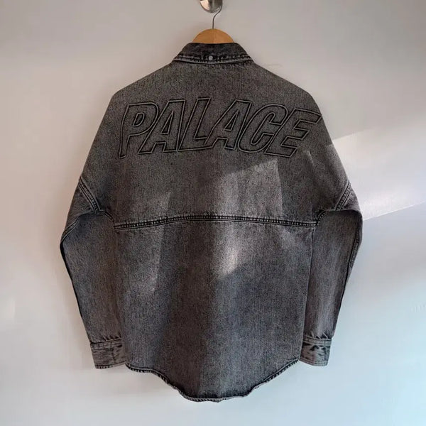 [BUNJANG] Palace 21SS Black Denim Boss Shirt Jacket / 팔라스 21SS 블랙 데님 보시 셔츠 자켓