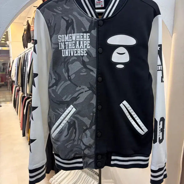 [BUNJANG] Aape Big Logo Color Block Jacket / 희귀)Aape 빅로고 배색 자켓