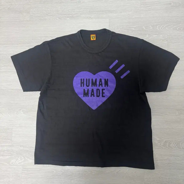 [BUNJANG] Human Made Fukuoka Heart Logo T-Shirt / 휴먼메이드 후쿠오카 하트로고 반팔
