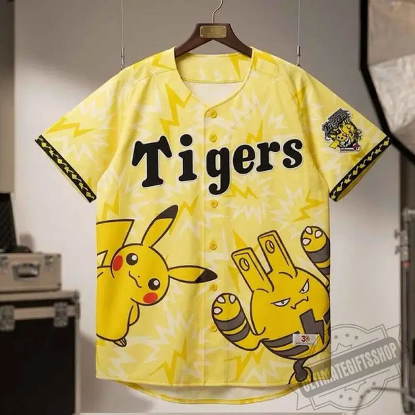 [BUNJANG] Hanshin Tigers Pokémon 30th Anniversary Limited Edition Jersey / [L] 한신타이거즈 포켓몬 30주년 유니폼