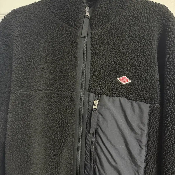 [BUNJANG] DANTON Fleece Insulation Stand Collar Jacket Black Size S / 단톤 후리스 블랙 S사이즈 (인슐레이션 스탠드 카라)