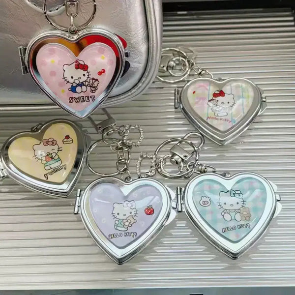 [BUNJANG] Hello Kitty Heart Mirror Keyring / 새제품 헬로키티 하트 거울 키링