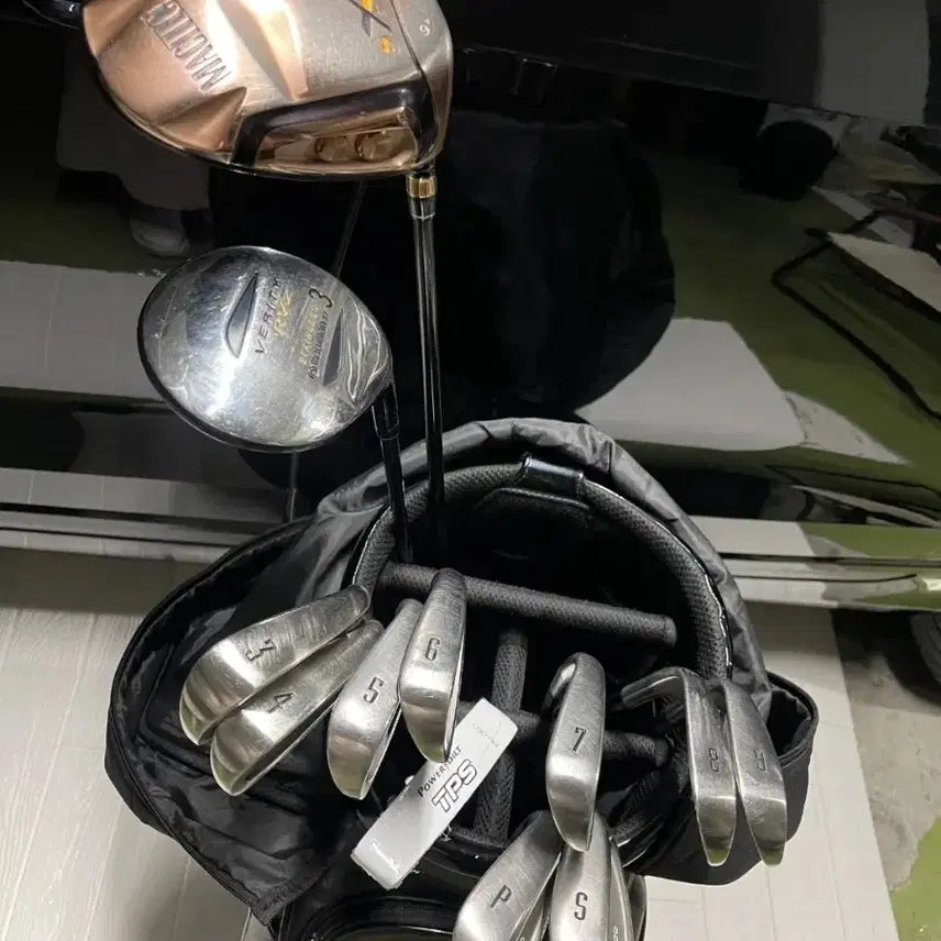[BUNJANG] JPX Men's Full Golf Club Set with Caddy Bag (R-Flex) / JPX 캐디백과 남성용 R.  입문용,  초보용. 골프채 12개 클럽 풀세트.
