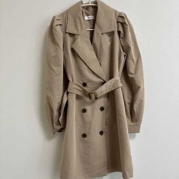 [BUNJANG] Perbit Trench Coat Beige / 퍼빗 트렌치 코트 베이지색