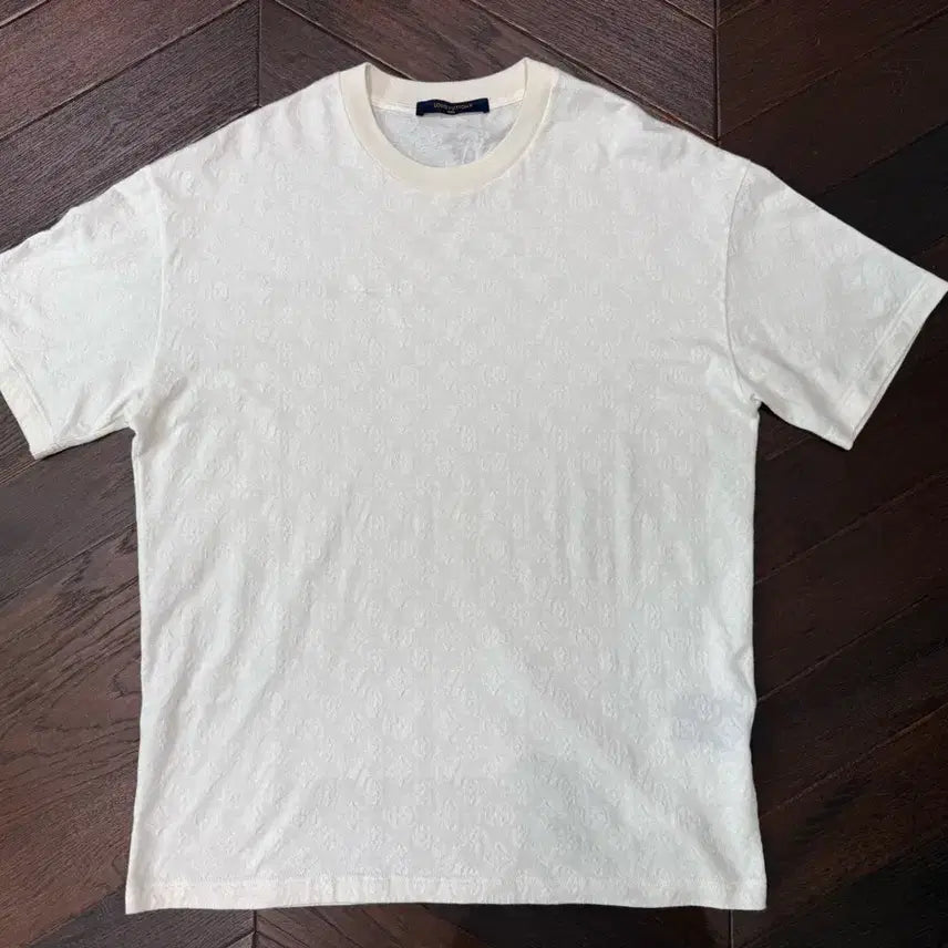 [BUNJANG] Louis Vuitton Monogram Jacquard Short Sleeve T-Shirt / [M] 루이비통 모노그램 반팔 티셔츠