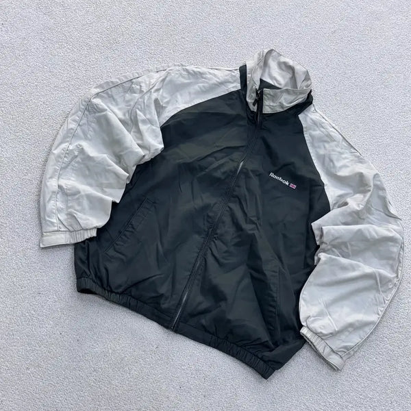 [BUNJANG] Reebok Men's Old School Block Windbreaker Jacket / 100 리복 남성 올드스쿨 블록 바람막이 자켓 0608E