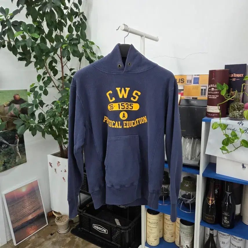 [BUNJANG] Champion Blue Tag Reverse Weave Printing Hoodie XL / 챔피온 블루택 리버스위브 프린팅 후디 XL
