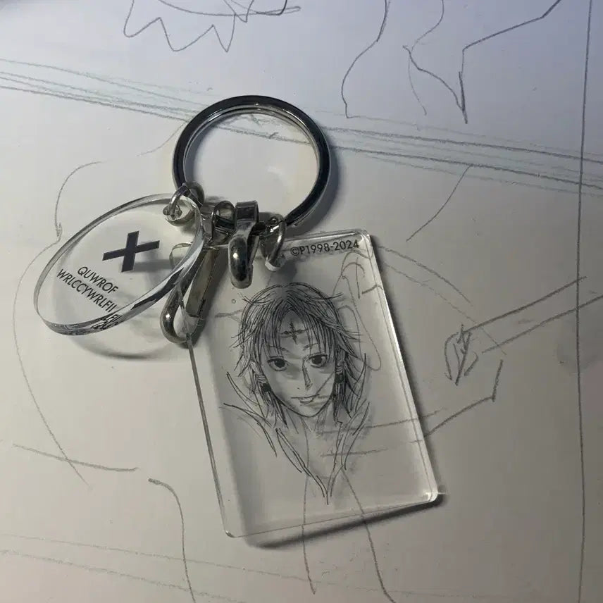 [BUNJANG] Chrollo Original Art Acrylic Keyring / 클로로 원화 아크릴 키링