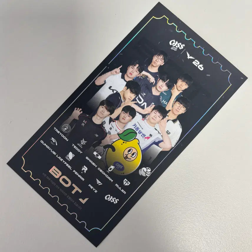 [BUNJANG] LCK LCK Bot Position Silver Stamped Ticket Photocard Bundle / lck 포지션 원딜 은박 티켓 굿즈 티원 한생 구마유시 페이즈 룰러 포카