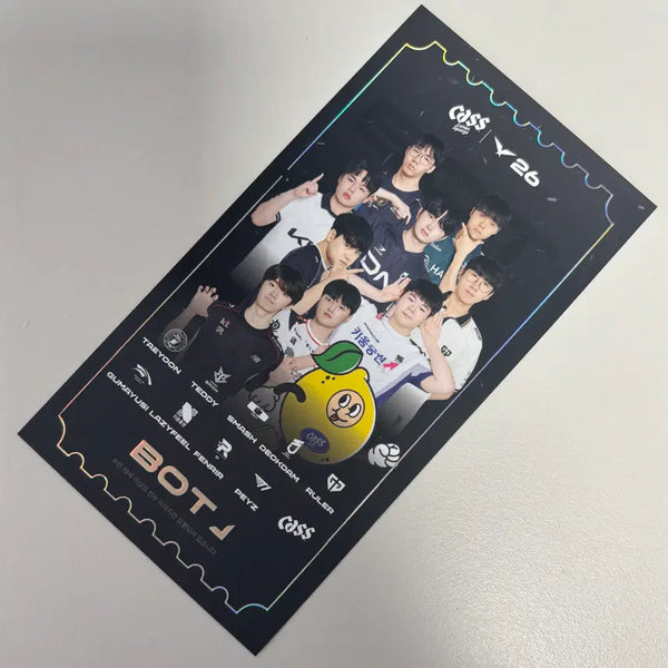 [BUNJANG] LCK LCK Bot Position Silver Stamped Ticket Photocard Bundle / lck 포지션 원딜 은박 티켓 굿즈 티원 한생 구마유시 페이즈 룰러 포카