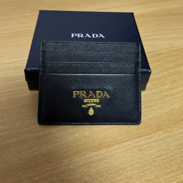 [BUNJANG] Prada Saffiano Card Holder Black / 프라다 사피아노 카드지갑