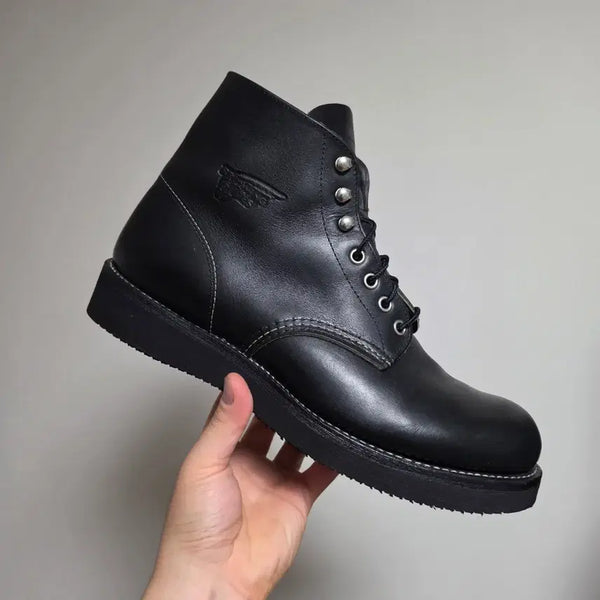 [BUNJANG] Red Wing 9070 Round Toe Leather Boots - Black / 레드윙 9070 라운드토 블랙 10D 280