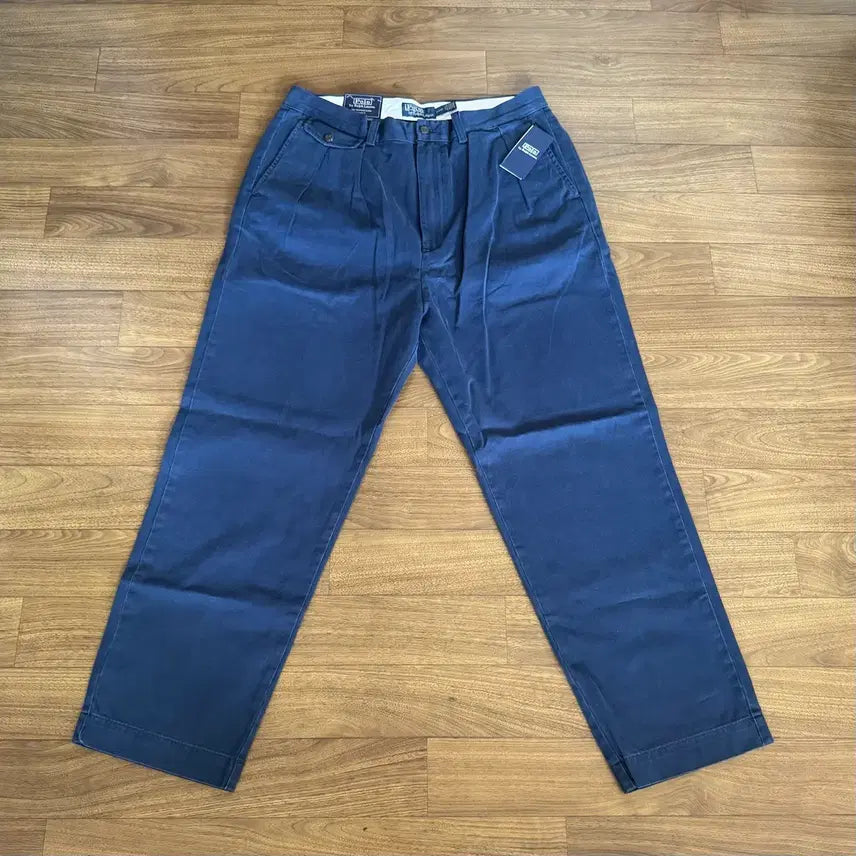 [BUNJANG] Polo Ralph Lauren Whitman Two-Tuck Chino Pants Washed Newport Navy (W33 L30) / 폴로 휘트먼 투턱 치노팬츠뉴컬러  워시드 뉴포트네이비 허리33 기장 30 미공홈백화점상품 노수선