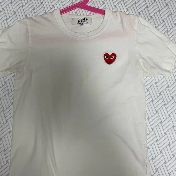 [BUNJANG] Comme des Garçons PLAY T-Shirt White / 꼼데가르송 플레이 반팔티 화이트