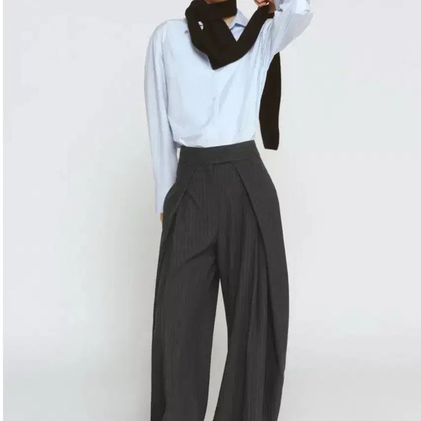 [BUNJANG] ZARA ZW Collection Wide Leg Pleated Trousers / 자라 zw 컬렉션 와이드레그 플리츠 주름 팬츠