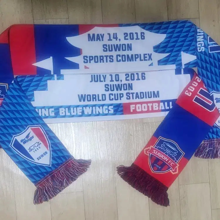 [BUNJANG] Suwon FC Derby Scarf (2-Piece Set) / 수원삼성 수원fc  더비머플러 2장