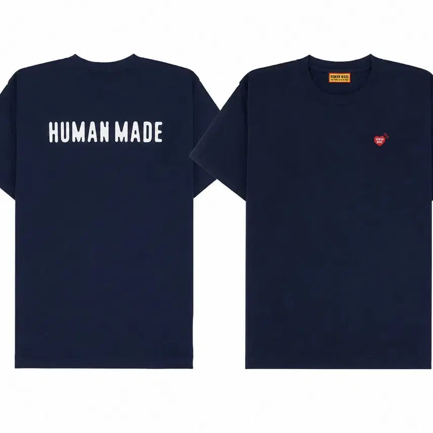 [BUNJANG] Human Made Navy Short Sleeve T-Shirt / (새상품) 휴먼메이드 네이비 반팔 M사이즈 판매 및 L 사이즈 새상품 교환