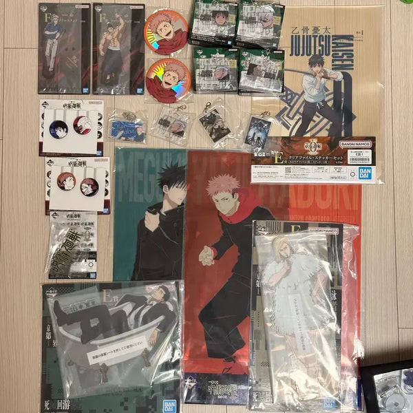 [BUNJANG] Jujutsu Kaisen Ichiban Kuji Part 2 Lot C Cans Badge Acrylic Stand Keychain Charm / 주술회전 이치방쿠지 하위상 20개 일괄 캔뱃지 아크릴스탠드 키링 참
