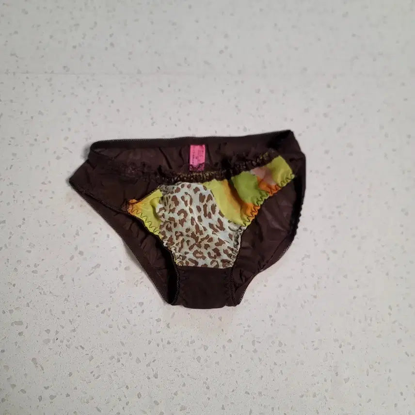 [BUNJANG] Brown Animal Pattern Mix Women's Underwear (Washed) / 브라운 애니멀 패턴 믹스 여성중고팬티 속옷(세탁완료)