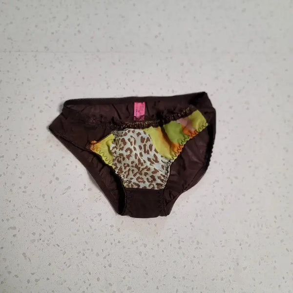 [BUNJANG] Brown Animal Pattern Mix Women's Underwear (Washed) / 브라운 애니멀 패턴 믹스 여성중고팬티 속옷(세탁완료)