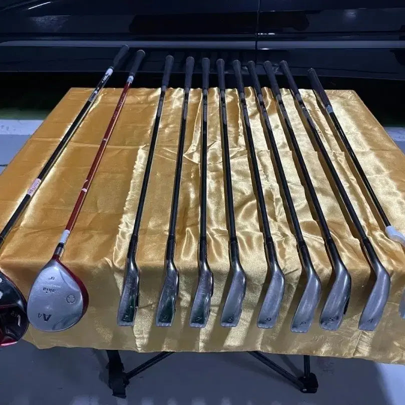 [BUNJANG] Full Set Men's 11 Golf Clubs with PAIZ Caddy Bag (Beginner/Novice) / 18.파이즈 캐디백과 남성용 11개 골프채 풀세트. 입문용. 초보용. 새퍼터