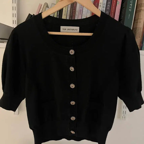 [BUNJANG] Thom Browne Greyhound Black Cardigan / 톰그레이하운드 블랙 가디건