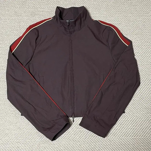 [BUNJANG] Zara Women's Zip-Up Jacket Brown / (L) ZARA 자라 여성 집업 자켓 브라운