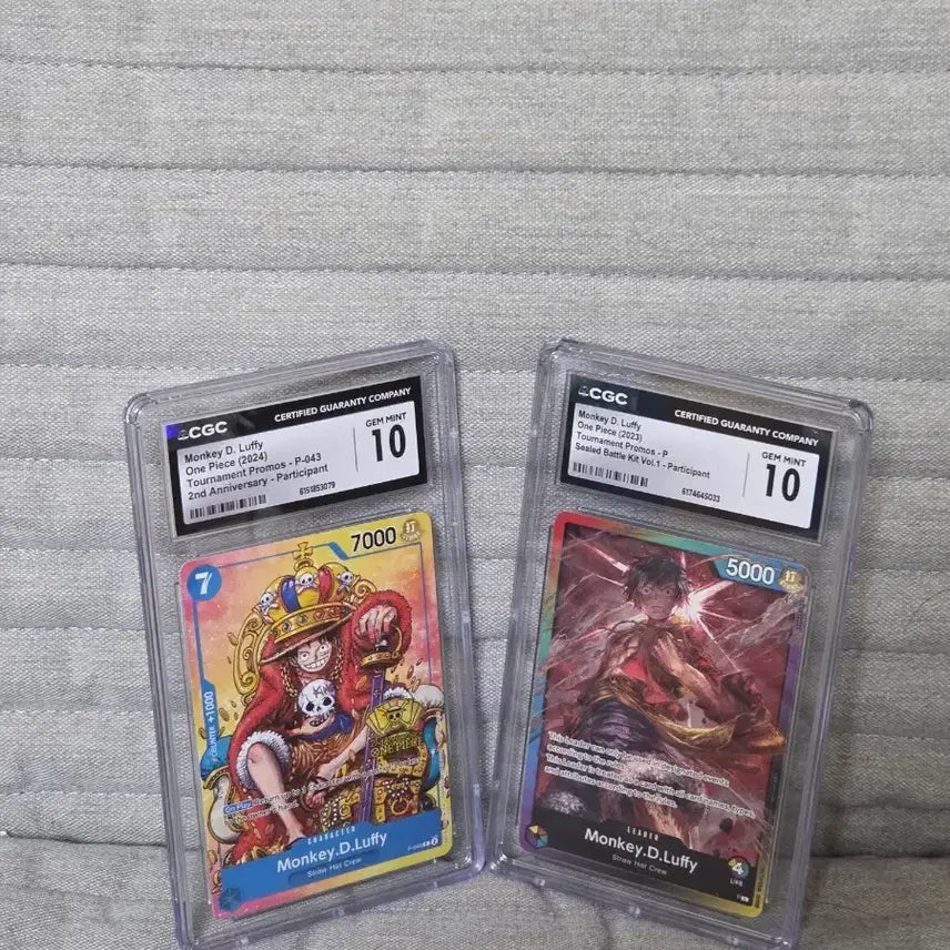 [BUNJANG] One Piece Card Monkey D. Luffy 2 Types CGC 10 Graded / 원피스 카드 몽키 D 루피 2종 CGC 10 등급