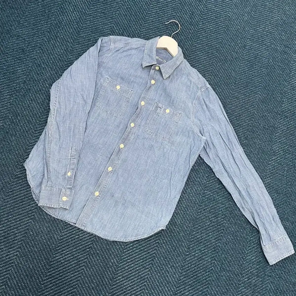 [BUNJANG] GAP Distressed Denim Shirt XS / [XS] 갭 GAP 청 셔츠 만원샵