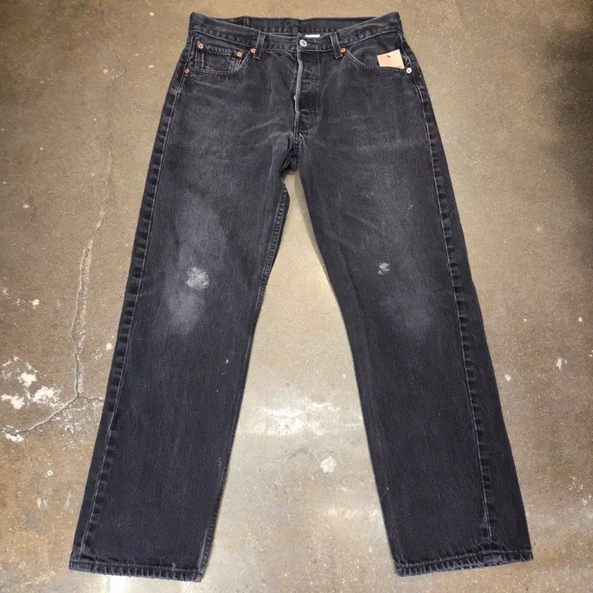 [BUNJANG] Levi's 501 Black Denim Jeans Vintage / 미국빈티지 리바이스501 블랙진 데님팬츠 청바지