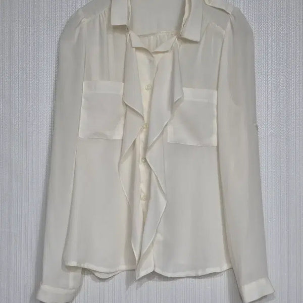 [BUNJANG] Women's Ivory Shirt Blouse (Size S) / 여성 셔츠 블라우스 S
