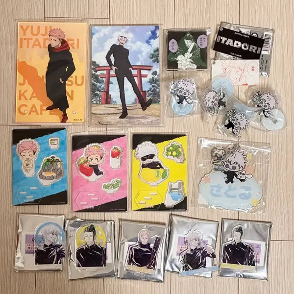 [BUNJANG] Jujutsu Kaisen Acrylic Stand Bundle Set - Gojo Satoru, Itadori Yuji, Geto, Nanami, Jujutsu Cafe, Segakuji, Sanrio / 주술회전 아크릴 스탠드 일괄 고죠 사토루 이타도리 유지 게토 나나미 쥬쥬카페 세가쿠지 산리오