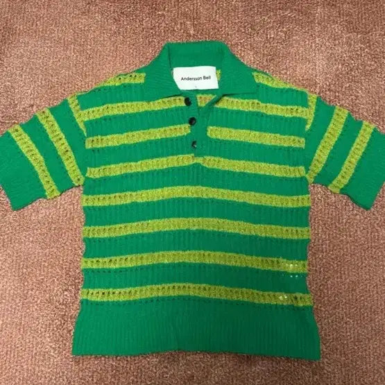 [BUNJANG] Andersson Bell Bubble Stripe Summer Polo L / [L] 앤더슨벨 버블 스트라이프 써머 폴로