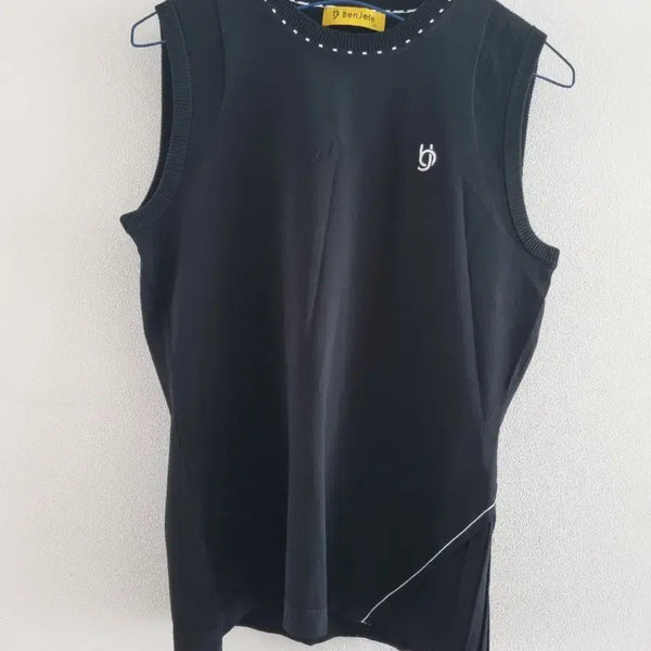 [BUNJANG] Benjey Black Knit Vest / 벤제이 블랙 니트 베스트