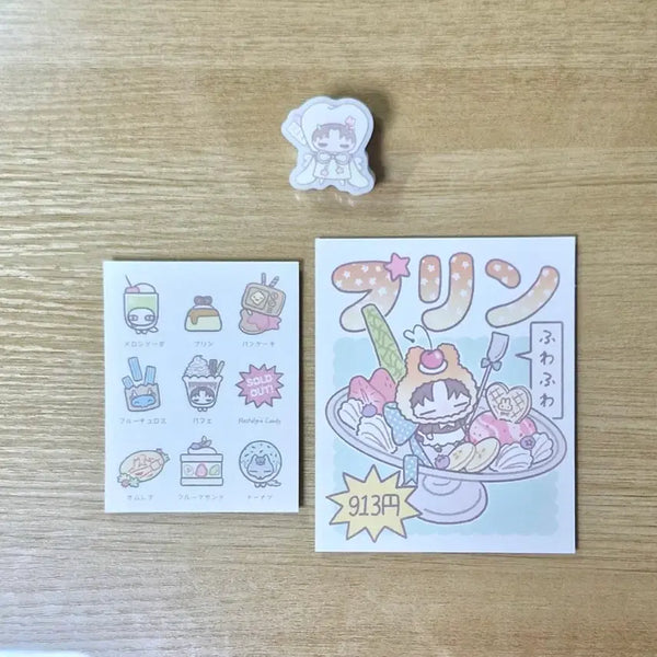 [BUNJANG] Kim Sol-eum Acrylic Clip Set with Sticker and Postcard / 괴출 괴담출근 통판 김솔음 아크릴 집게