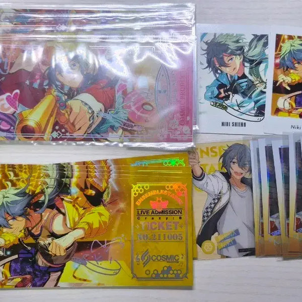 [BUNJANG] Ensemble Stars! Shiina Niki Merchandise Bundle Set - Pashacore, Yusho Colotta, Live Ticket / 앙스타 굿즈 세트 파샤코레 유사코롯타 라이브티켓 시이나 니키