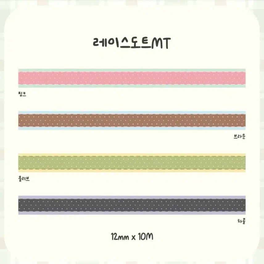 [BUNJANG] Sophieland Lace Dot Washi Tape Set (4 Rolls) / [4종set]쏘피랜드 레이스도트 마테