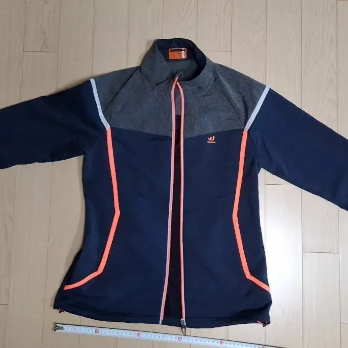 [BUNJANG] Pro-Specs Color Block Zip-Up Jacket / 프로스펙스집업 재킷 네이비 오렌지 배색