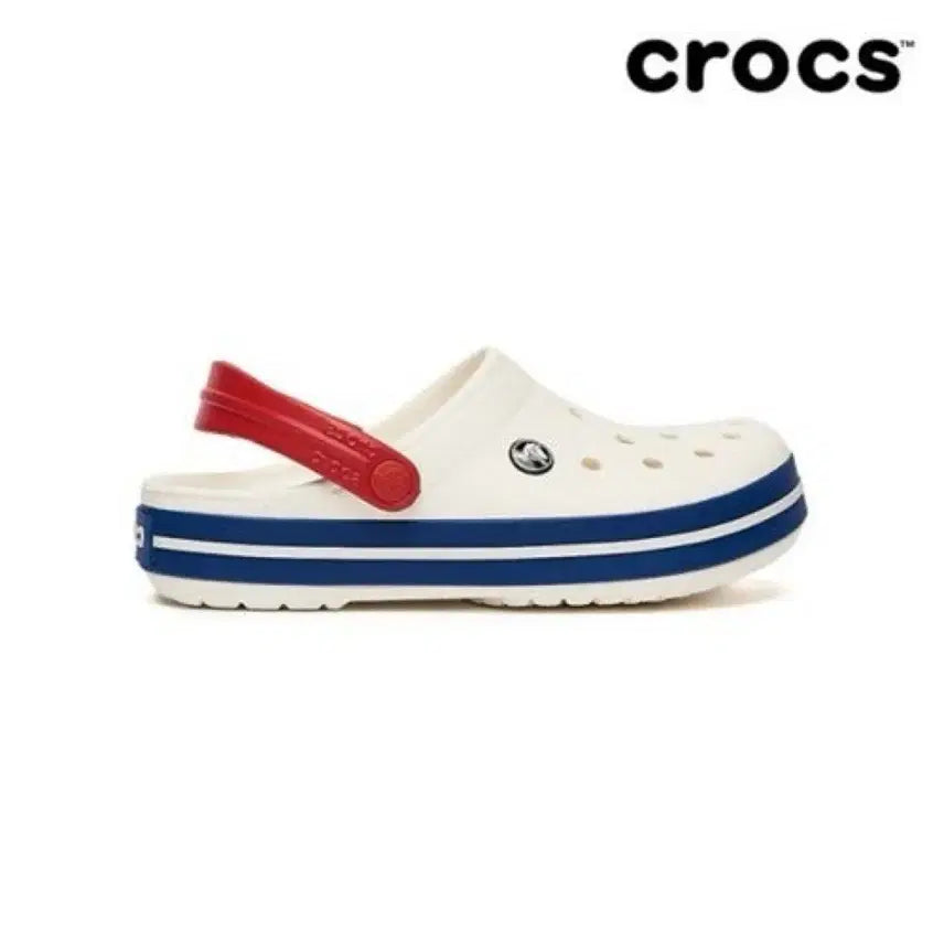 [BUNJANG] Crocs Crocband Clog White Blue Jeans / 크록스 크록밴드 클로그 화이트 블루 진
