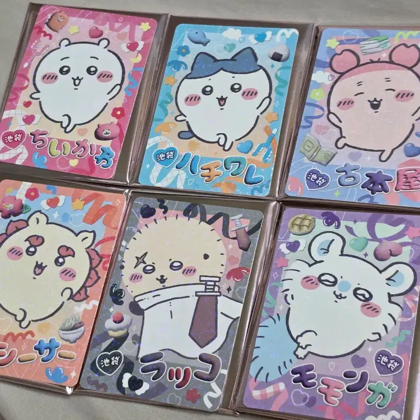 [BUNJANG] Chiikawa Hologram Clear Card GO Ikebukuro Collection (Set of 6) / 먼작귀/치이카와 홀로그램 클리어카드 GO이케부쿠로 컬렉션