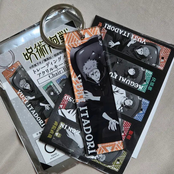 [BUNJANG] Jujutsu Kaisen Chair Black Acrylic Keychain Yuji Itadori / 주술회전 체어 블랙 아크릴 키홀더 이타도리 유지
