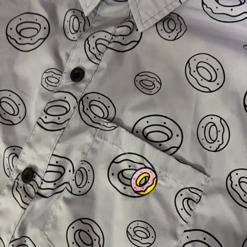 [BUNJANG] Odd Future Donut Pattern Golf Wang Shirt / [US L] 오드퓨처 골프왕 도넛 패턴 셔츠
